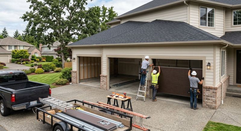 Four Car Garage Installation in Katy, TX