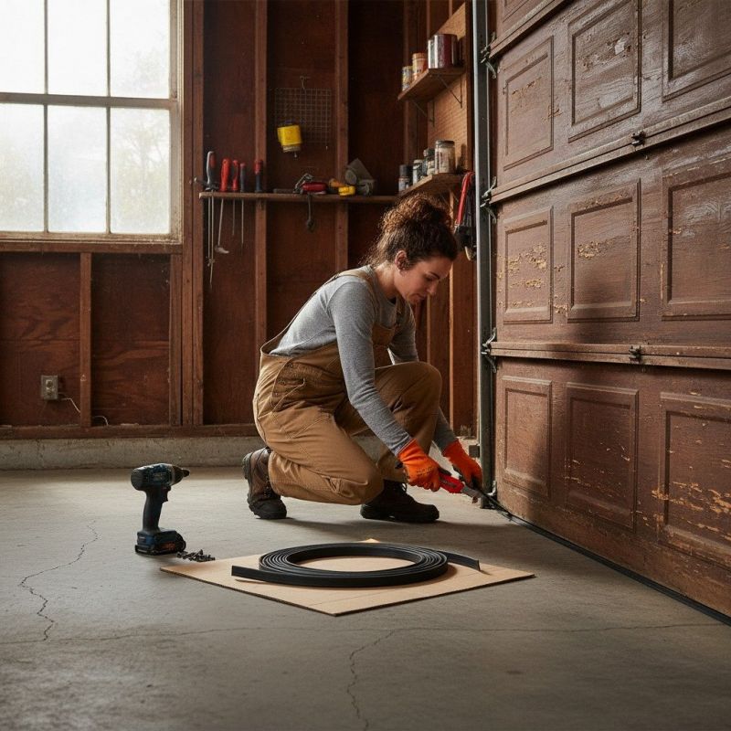 Garage Weatherstrip Repair detail