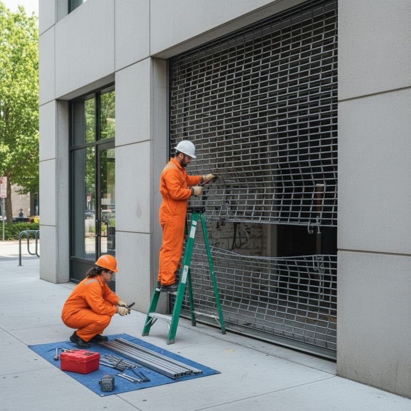 Rolling Grille Installation detail