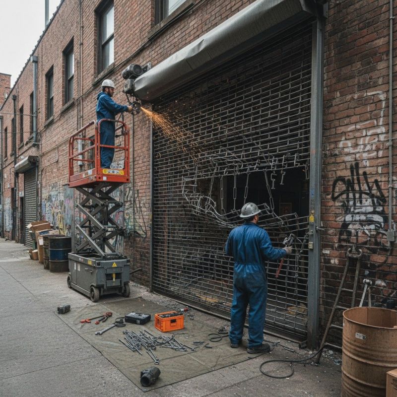 Rolling Grille Repair detail