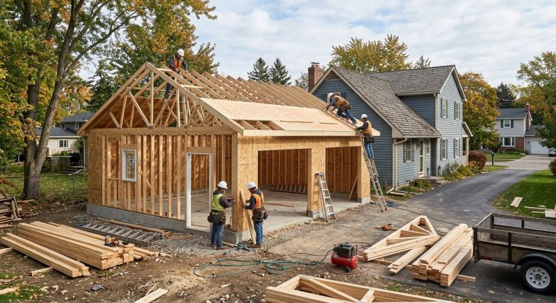 Wood Garage Installation in North Charleston, SC